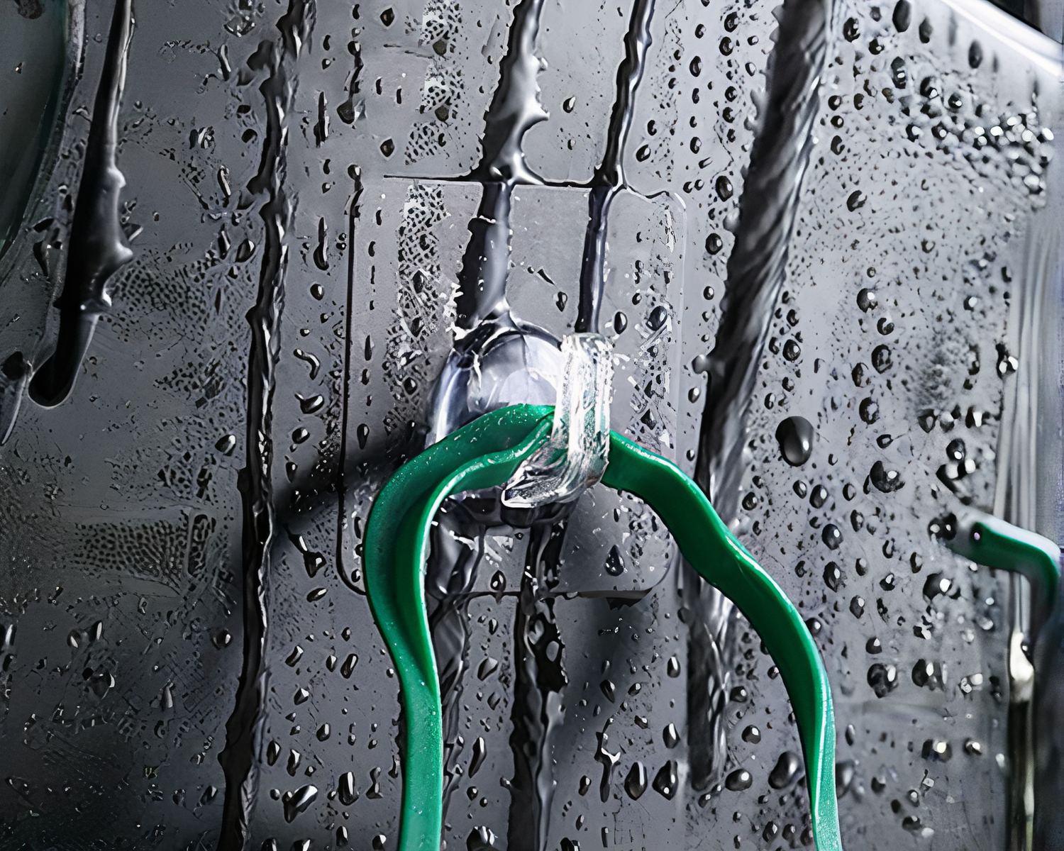 Crochet adhésif transparent