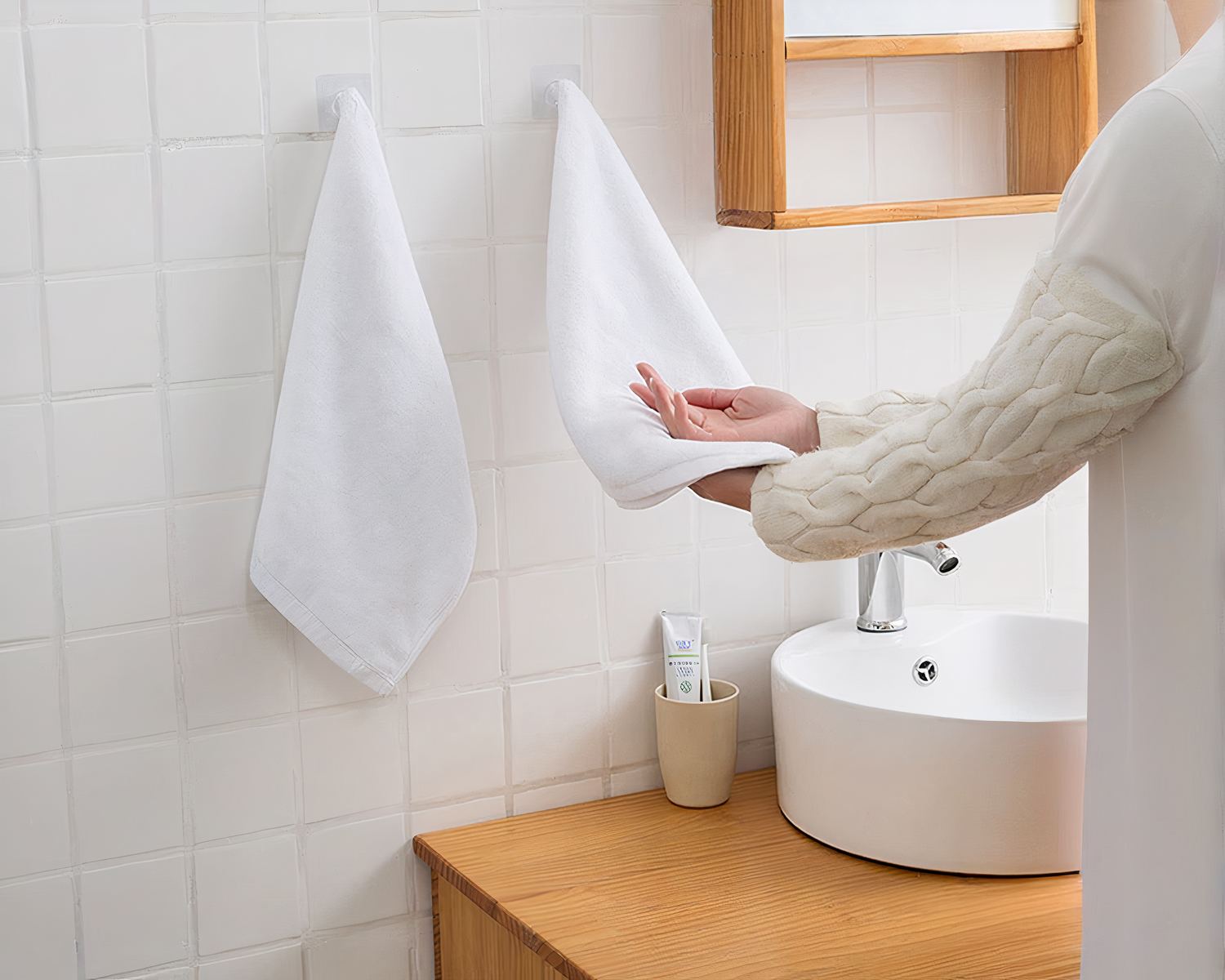 Crochet adhésif transparent