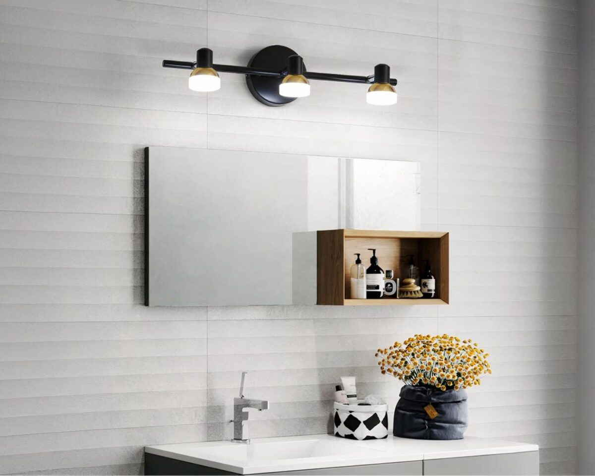 Applique murale salle de bain spots