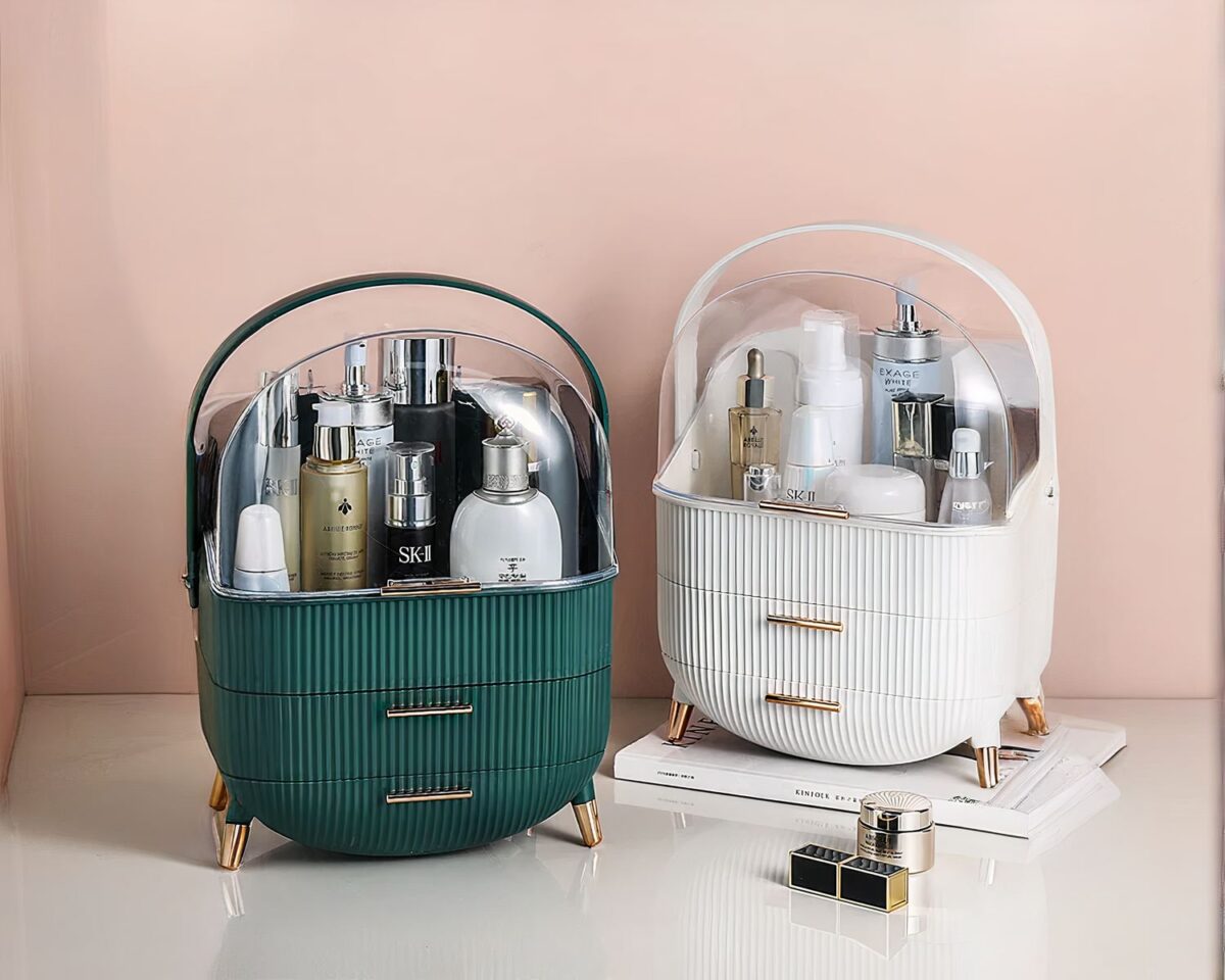 Boîte de maquillage rangement cosmétique élégant