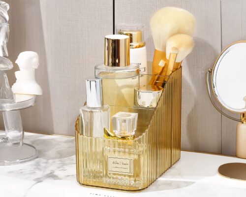 Boîte de rangement cosmétique en plastique