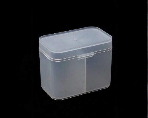 Boîte de rangement en plastique deux compartiments