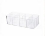 Boîte de rangement multifonction en plastique transparent