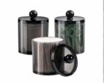 Boîte de rangement sphérique en plastique avec couvercle