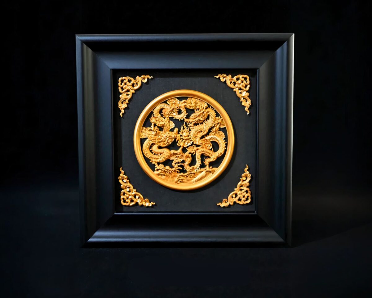 Cadre déco asiatique pour la salle de bain