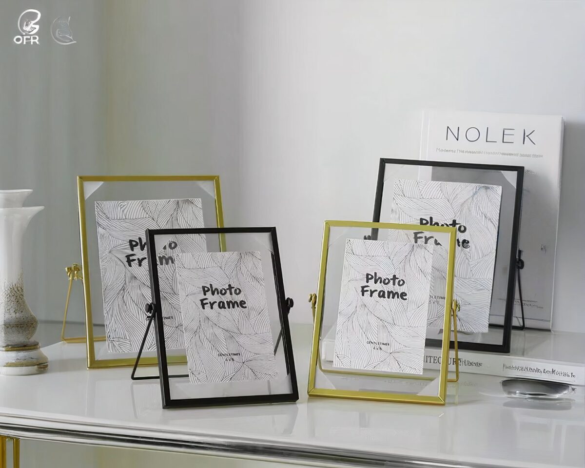 Cadre photo en verre pour la salle de bain