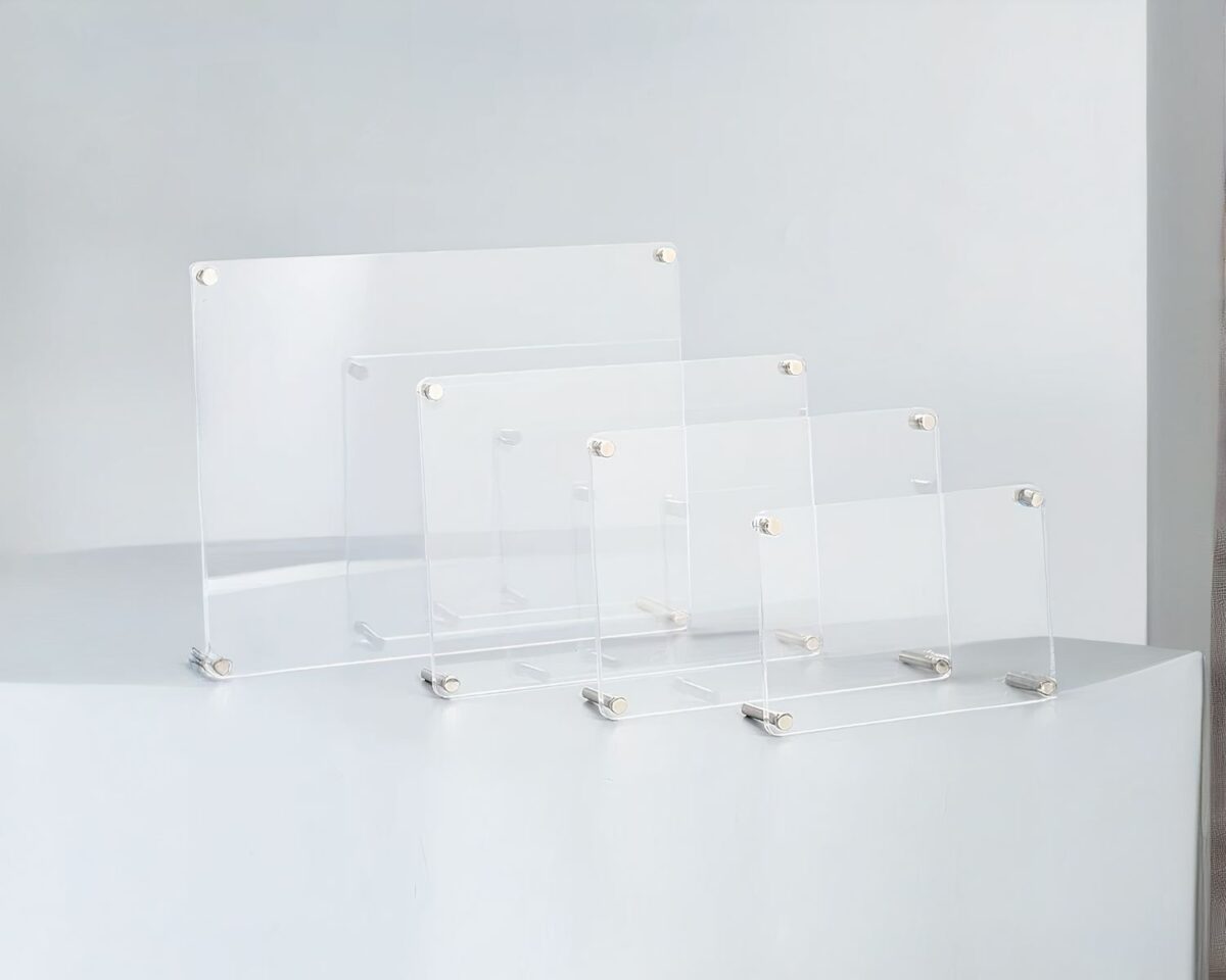 Cadre photo transparent pour la salle de bain