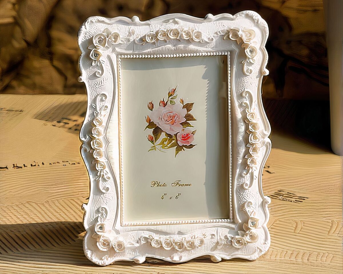 Cadre photo vintage pour la salle de bain