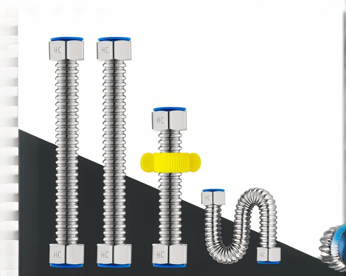 Canalisation de salle de bain, tuyau ondulé