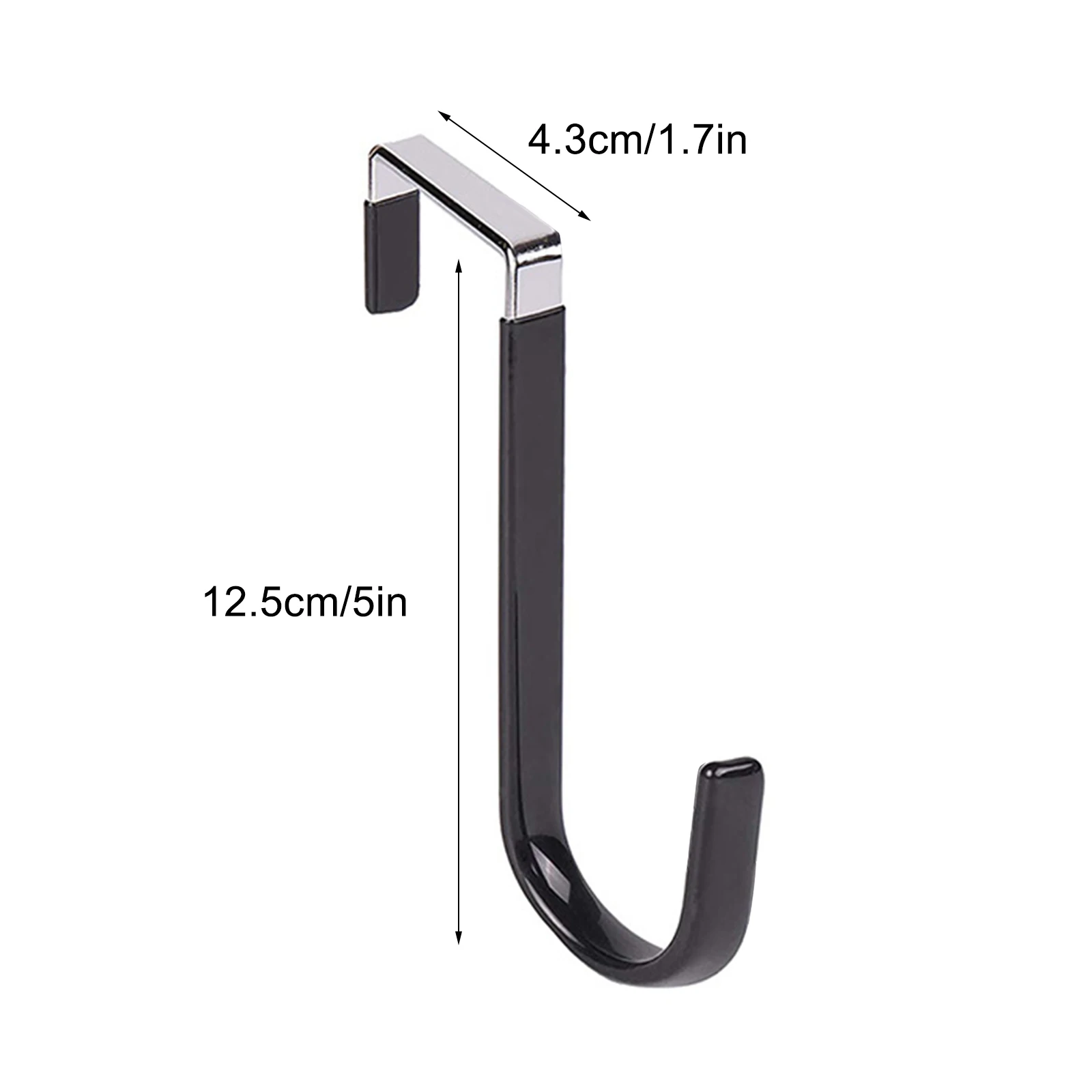 Crochet porte élégant en noir ou en blanc