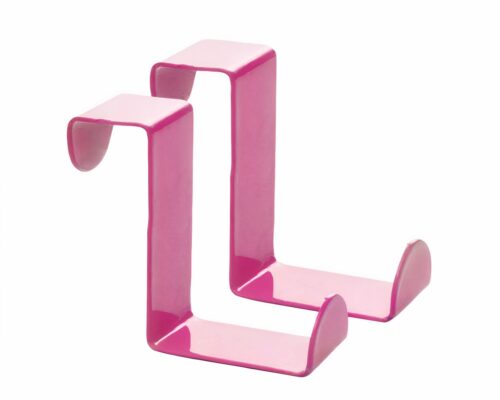 2 crochets porte rose