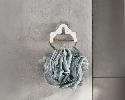 Crochet ventouse de salle de bain, pour éponge, savon