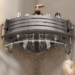 Etagère de douche d'angle murale