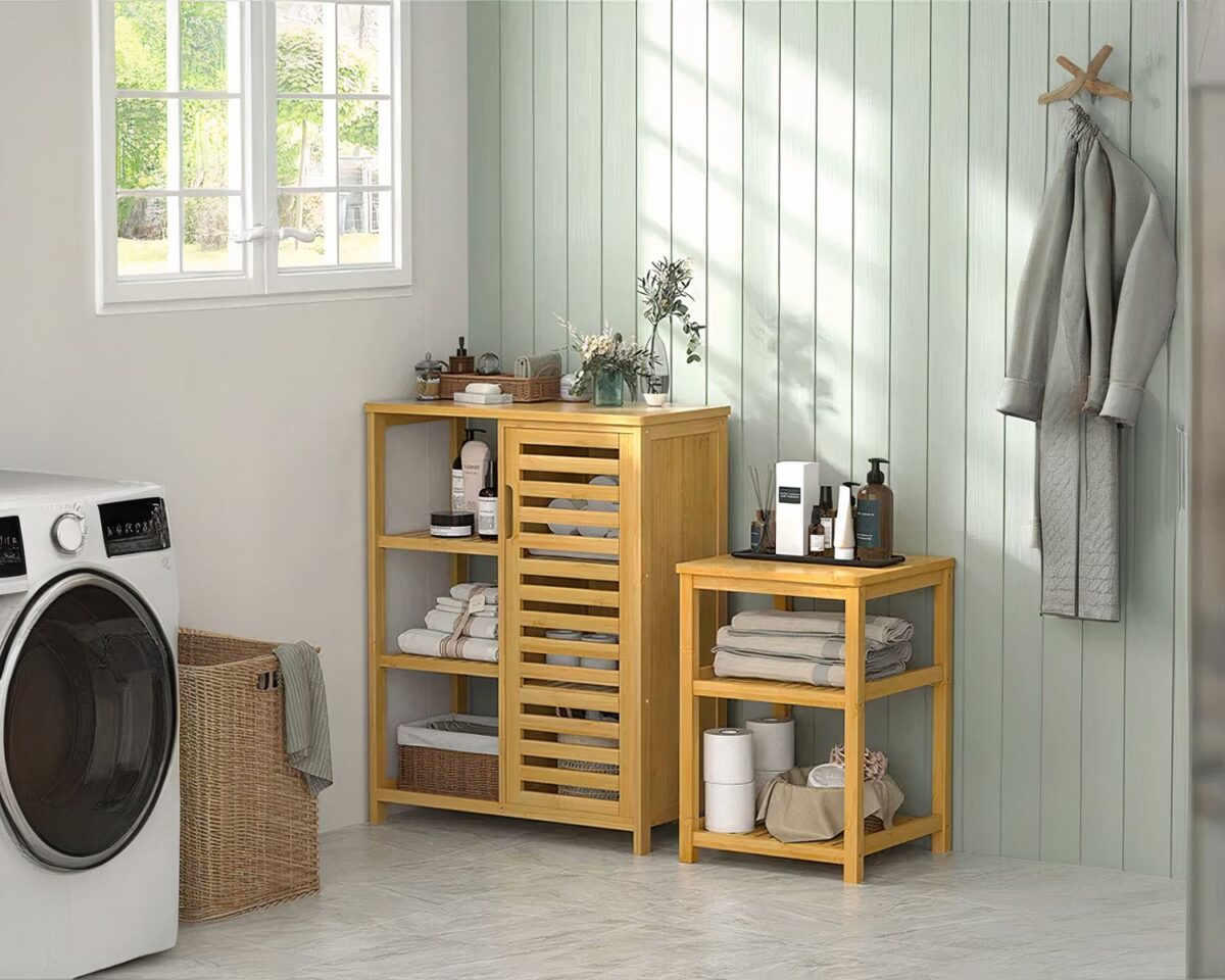 Etagère salle de bain meuble de rangement