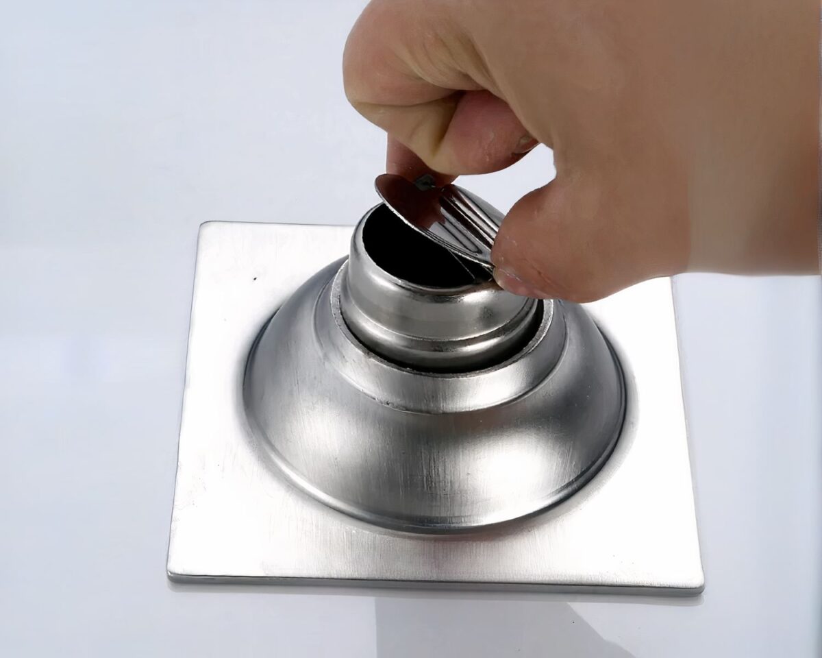 Evacuation pour salle de bain, grande grille de sol