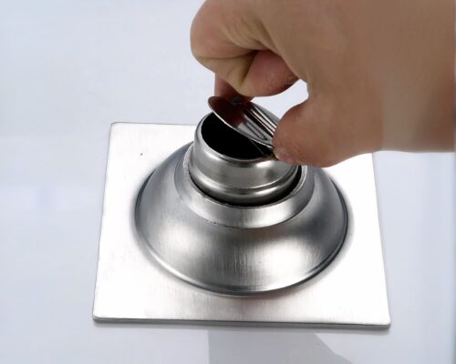 Evacuation pour salle de bain, grande grille de sol