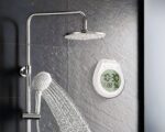 Horloge murale de douche avec ventouse