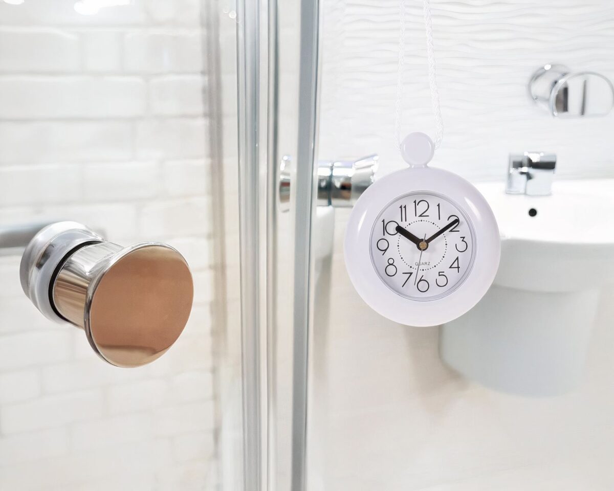 Horloge murale étanche pour salle de bain