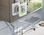 Horloge numérique étanche pour salle de bain