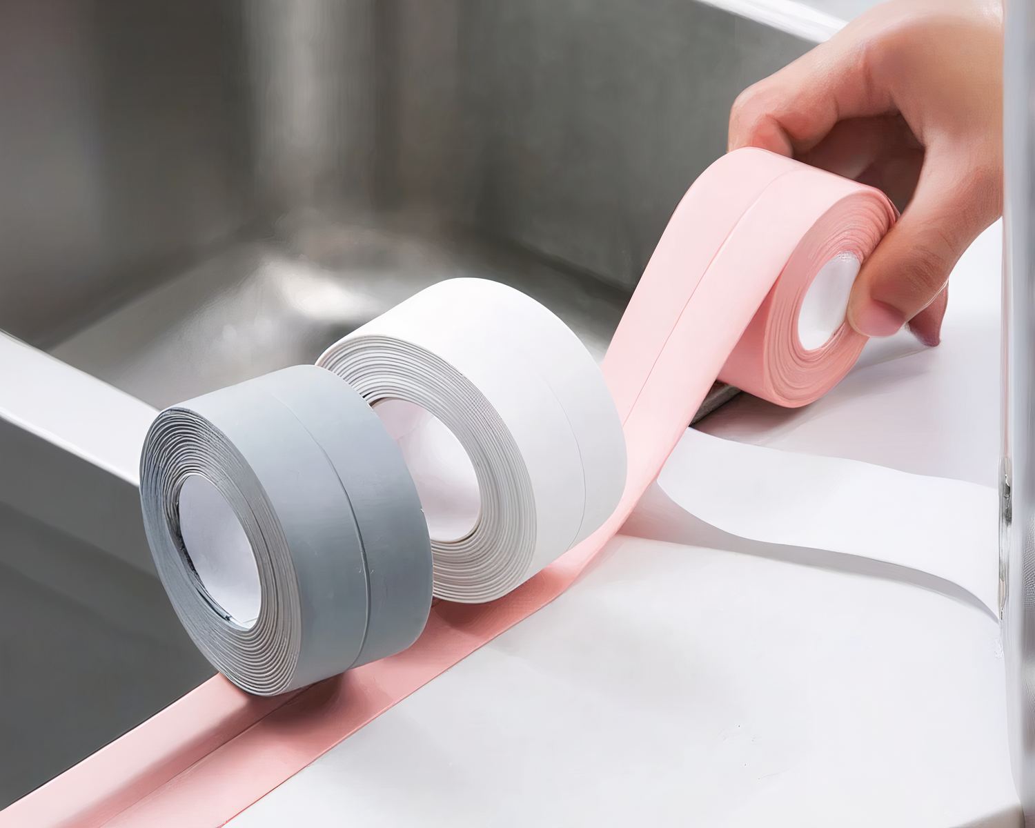 Joint de salle de bain en bande autocollante