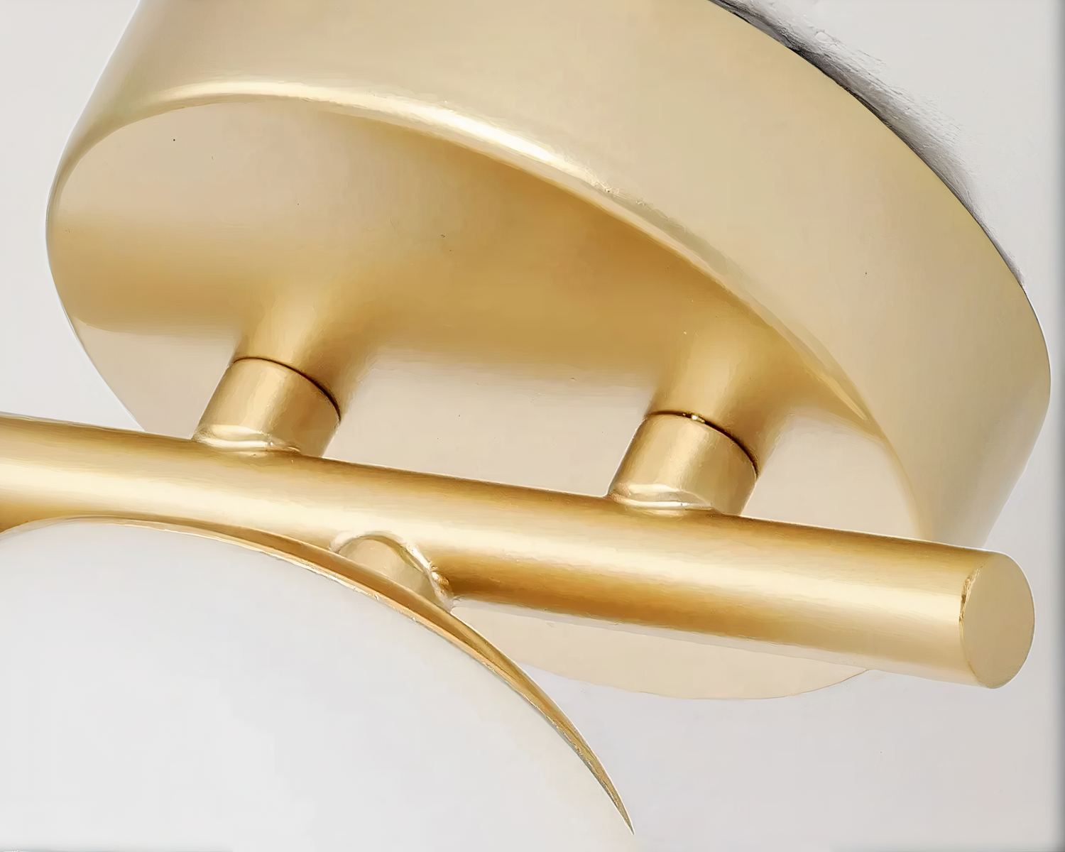 Luminaire en verre boules blanches