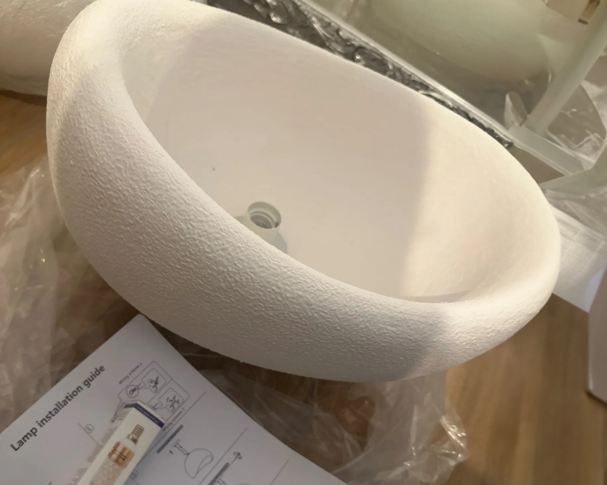 Lustre salle de bain plafonnier style Wabi Sabi
