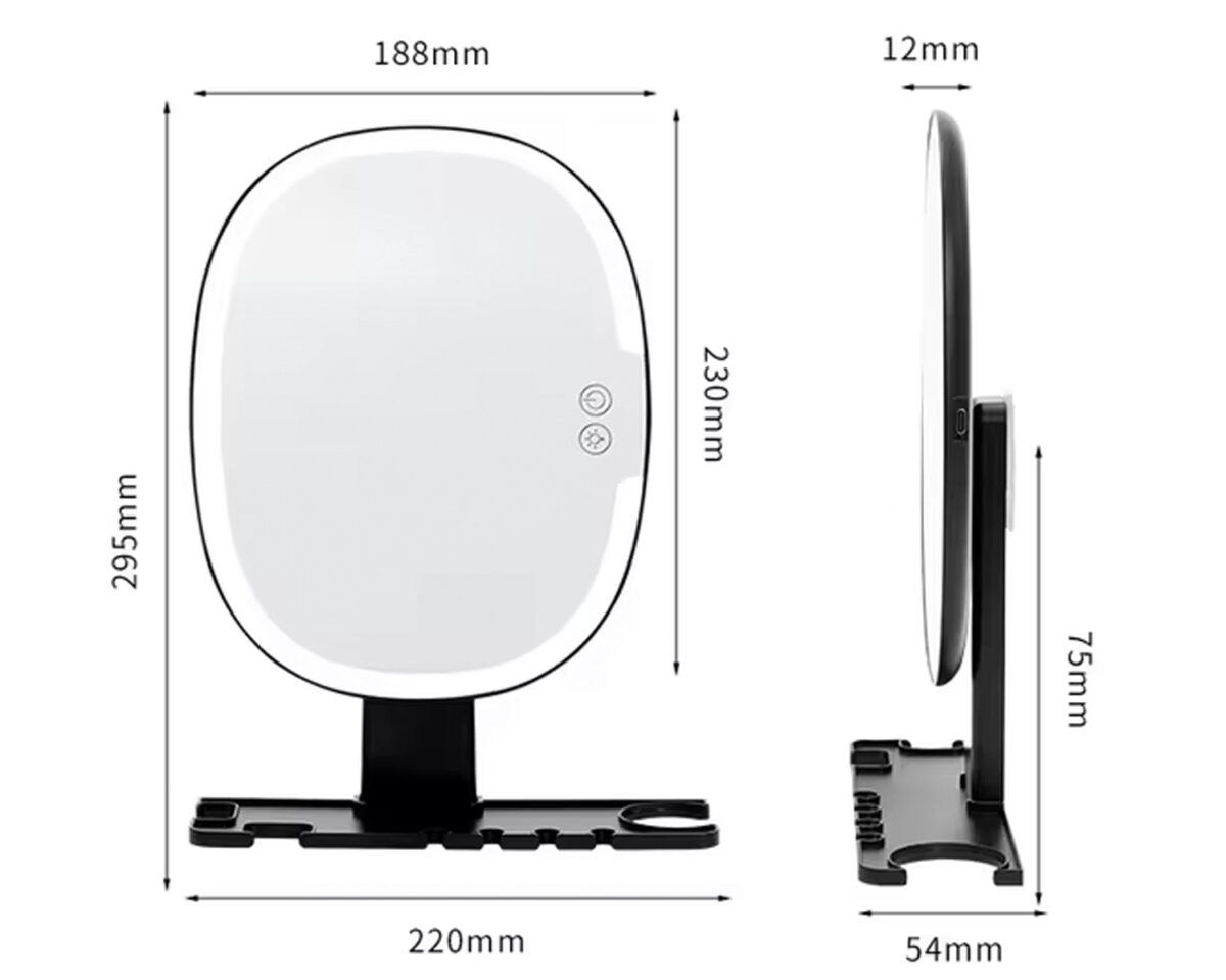 Miroir LED de rasage