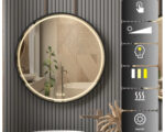 Miroir LED suspendu