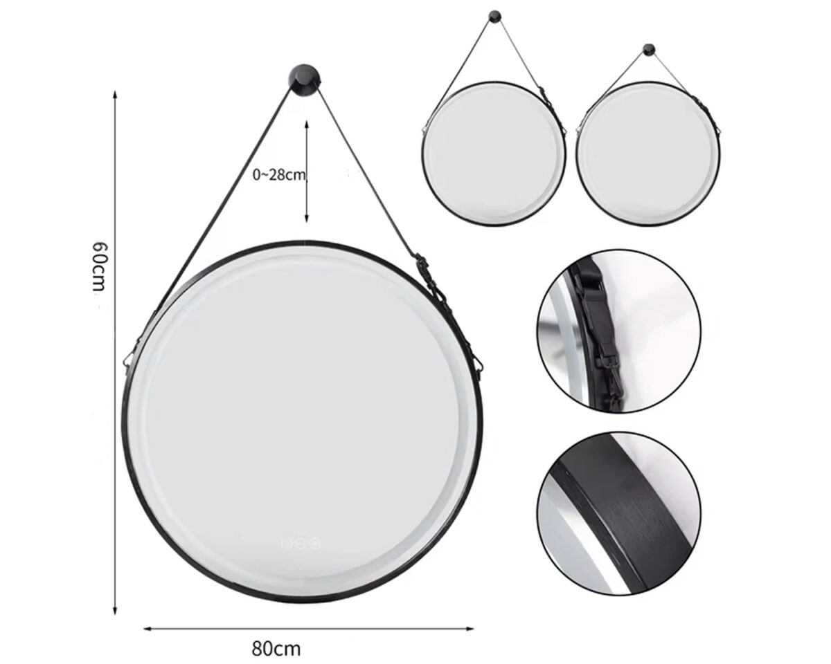 Miroir LED suspendu