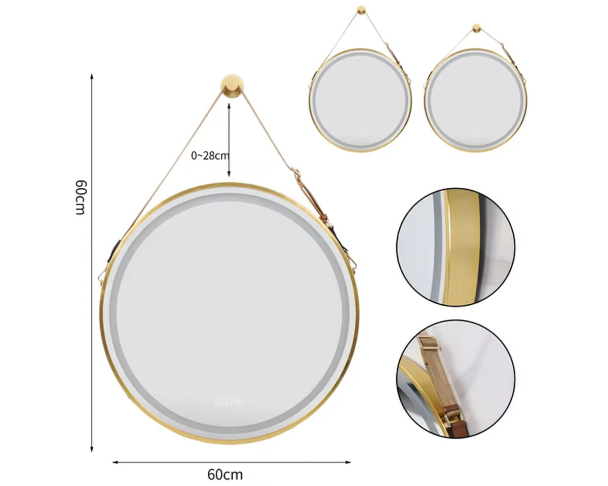 Miroir LED suspendu