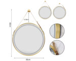Miroir LED suspendu