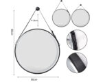 Miroir LED suspendu