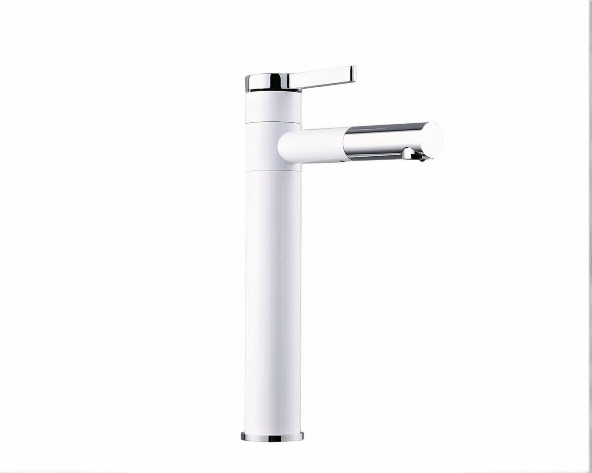 Mitigeur salle de bain à corps et bec pivotants