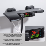 Mitigeur salle de bain affichage numérique