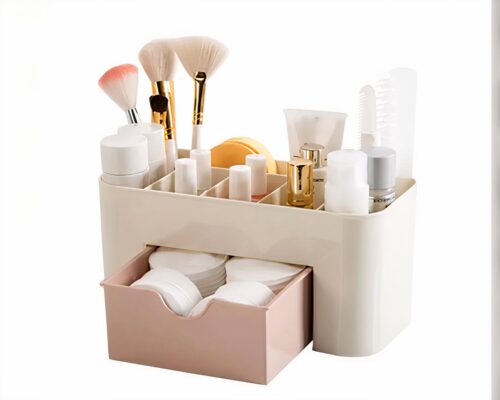 Songmics Organiseur De Maquillage Organisateur De Maquillage,Clear--Bou00eete De Rangement En Plastique U00e0 24 Boîte Maquillage Transparente