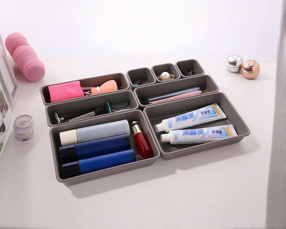 Organiseur de tiroir pack huit pièces