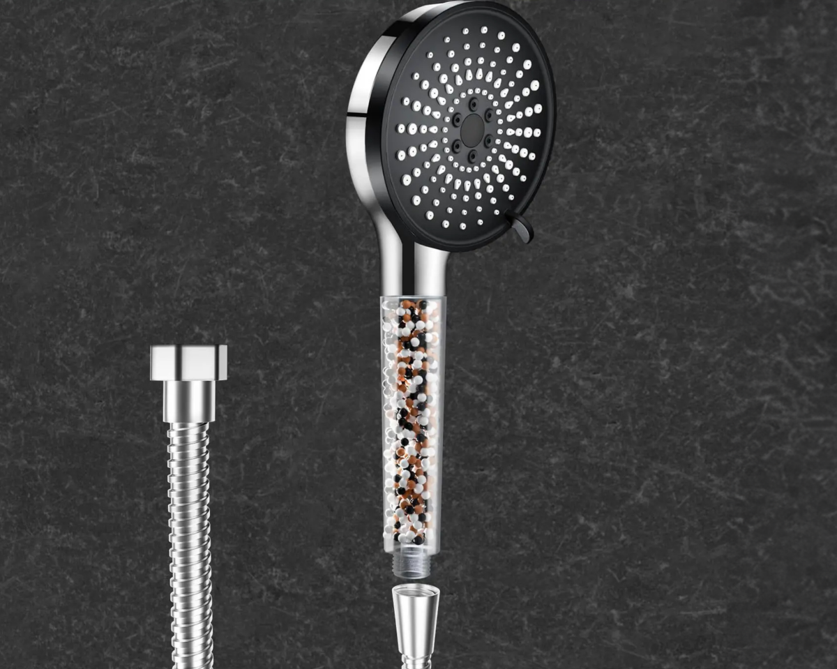 Pommeau de douche à économie d'eau et augmentation de la pression