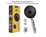 Pommeau de douche à économie d'eau et augmentation de la pression