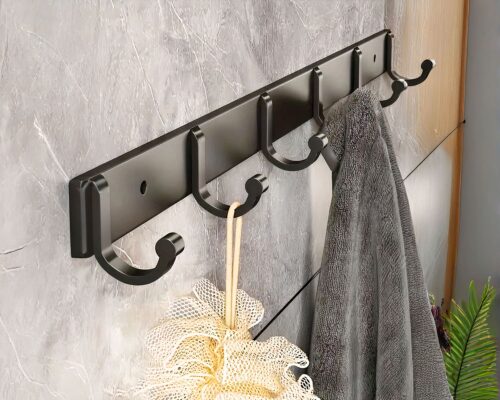 Lot De 4 Crochets Simples En Métal Pour Accrocher Serviettes