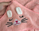 Serviette de bain à capuche tête d'animal pour bébé