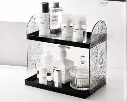 Support de salle de bain pour produits de beauté