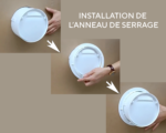 Ventilateur extracteur salle de bain à télécommande connecté