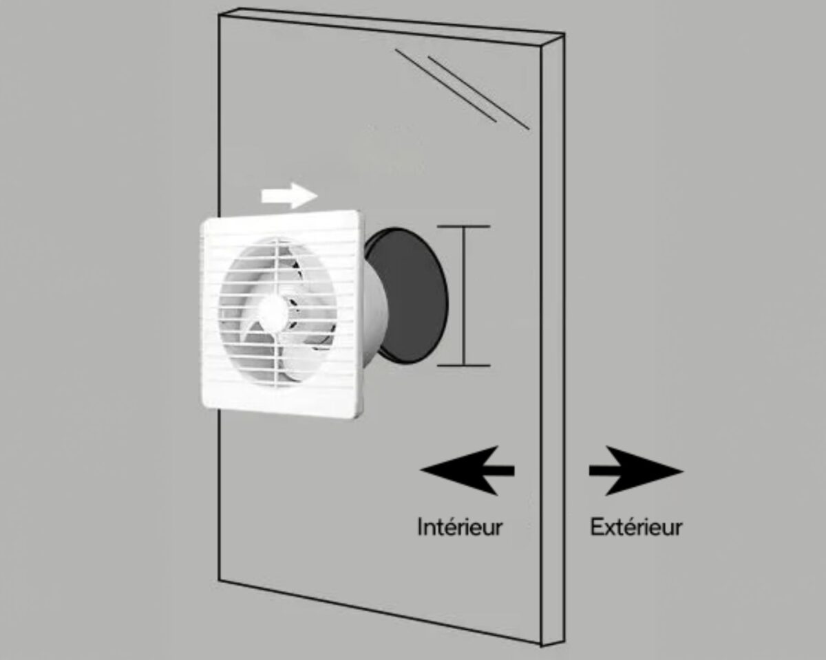 Ventilateur extracteur salle de bain à télécommande connecté