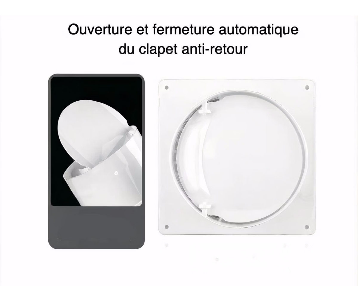 Ventilateur extracteur salle de bain à télécommande connecté