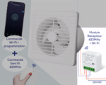 Ventilateur extracteur salle de bain à télécommande connecté