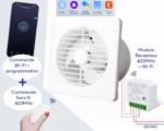 Ventilateur extracteur salle de bain à télécommande connecté