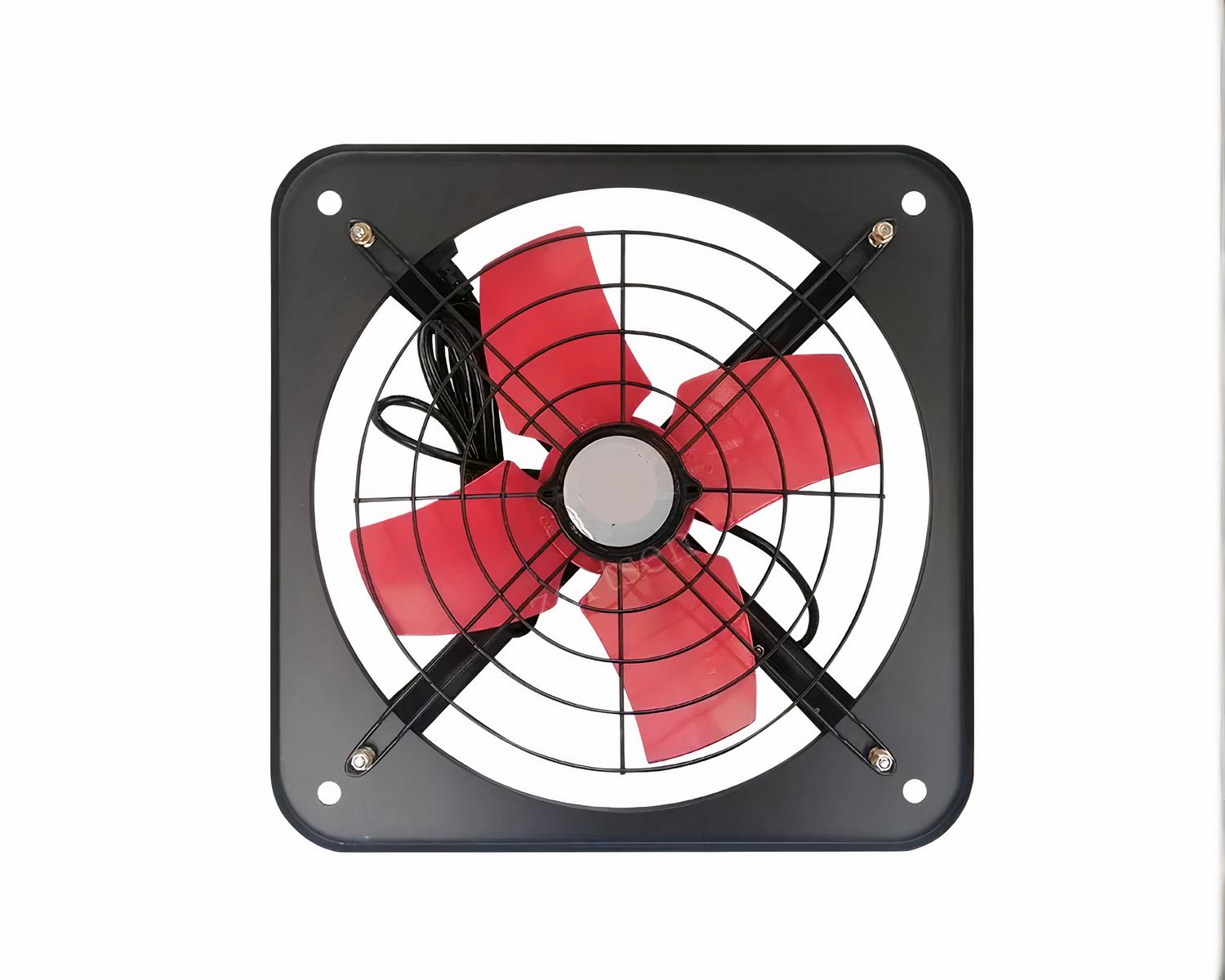 Ventilateur extracteur salle de bain pales rouges