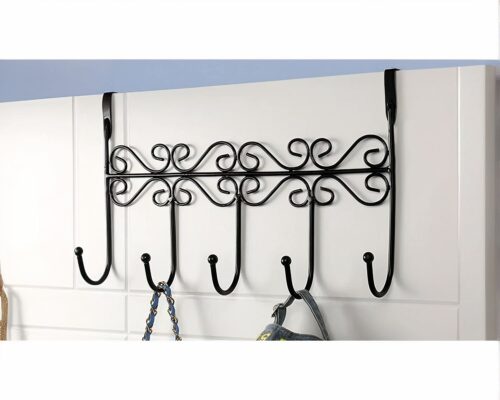 Crochet porte couleurs bronze et noir