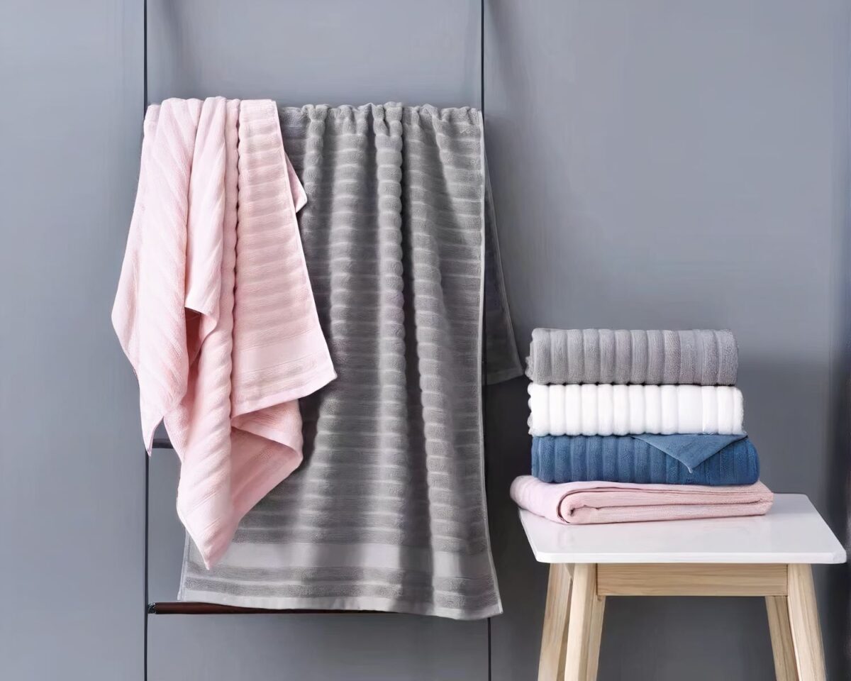 Ensemble de serviettes de salle de bain en coton pur