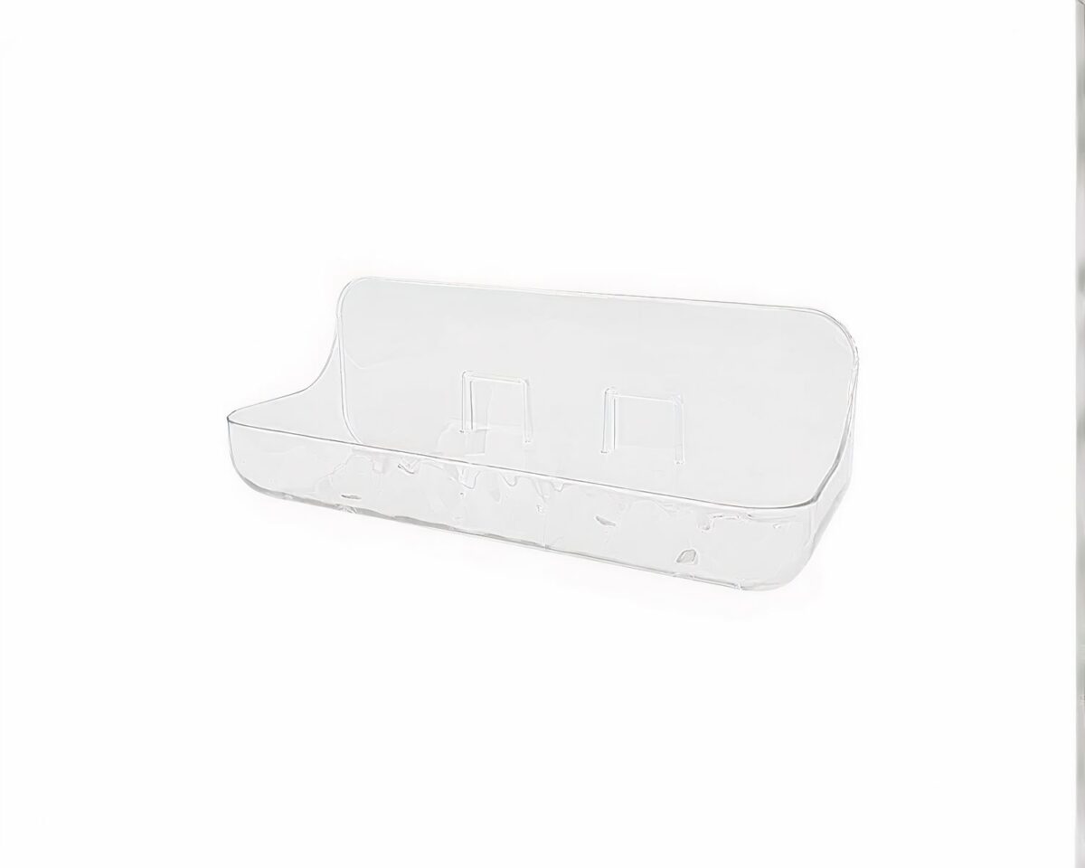 Étagère murale salle de bain adhésive transparente